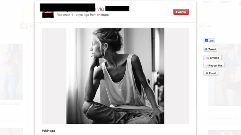 Illustration for article titled The Scary, Weird World of Pinterest Thinspo Boards